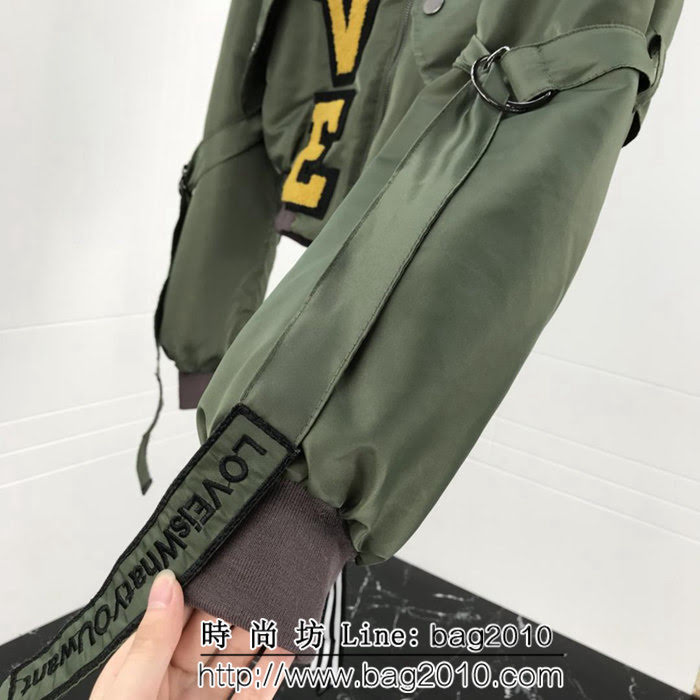 DＧ杜嘉班納 18年秋冬新款 軍綠色飛行員 夾克棉服外套 ydi1309